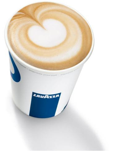 Стакан одноразовый бумажный для горячих напитковс Lavazza Coffee To Go