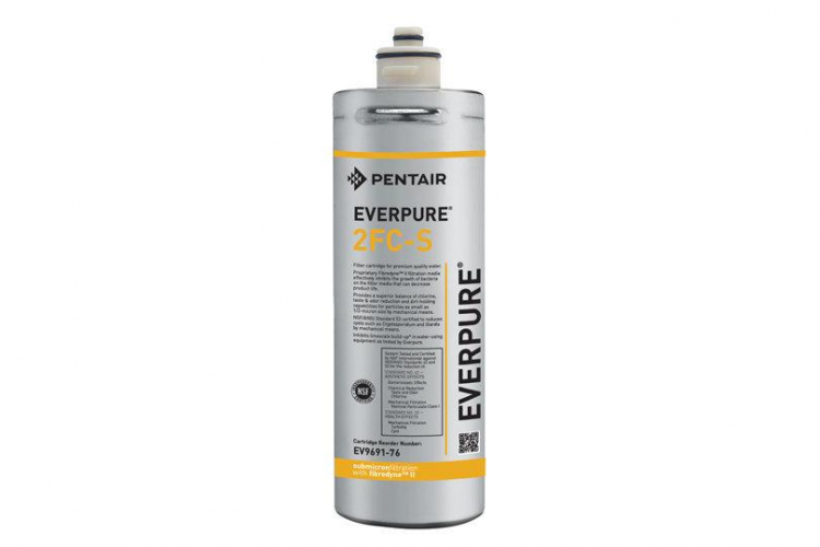Everpure 2FC-S, Картридж тонкой фильтрации воды для кофейного оборудования и льдогенераторов с ионами серебра