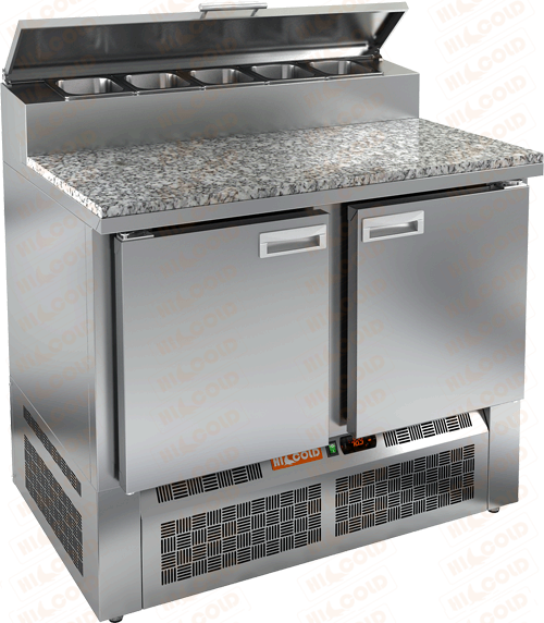 Холодильный стол для пиццы HiCold тип HT модель PZE2-11GN 16H для пиццы камень