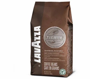 Кофе Lavazza в зернах Tierra, 100  арабика