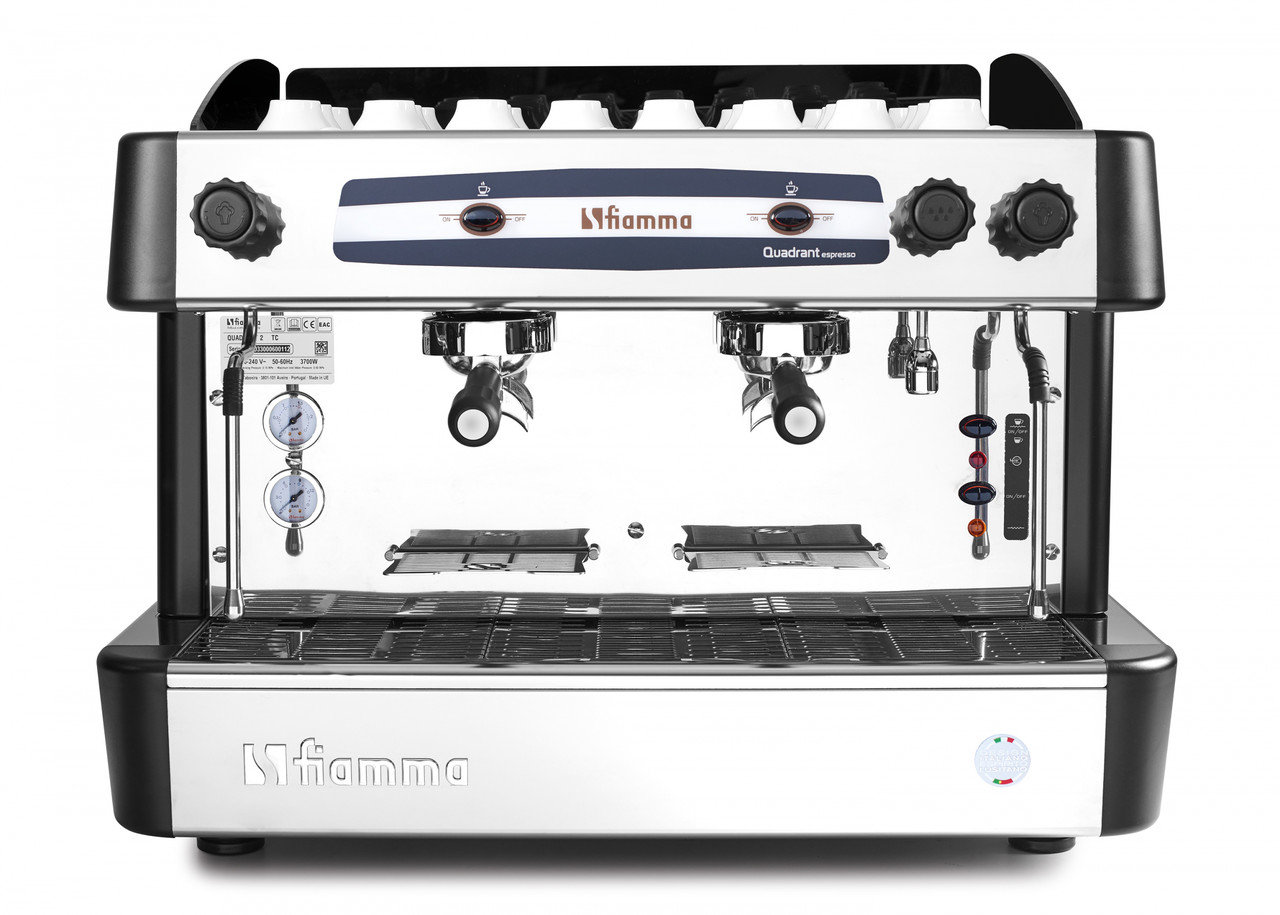 Кофемашина эспрессо рожковая  Fiamma Quadrant 2 TC Black