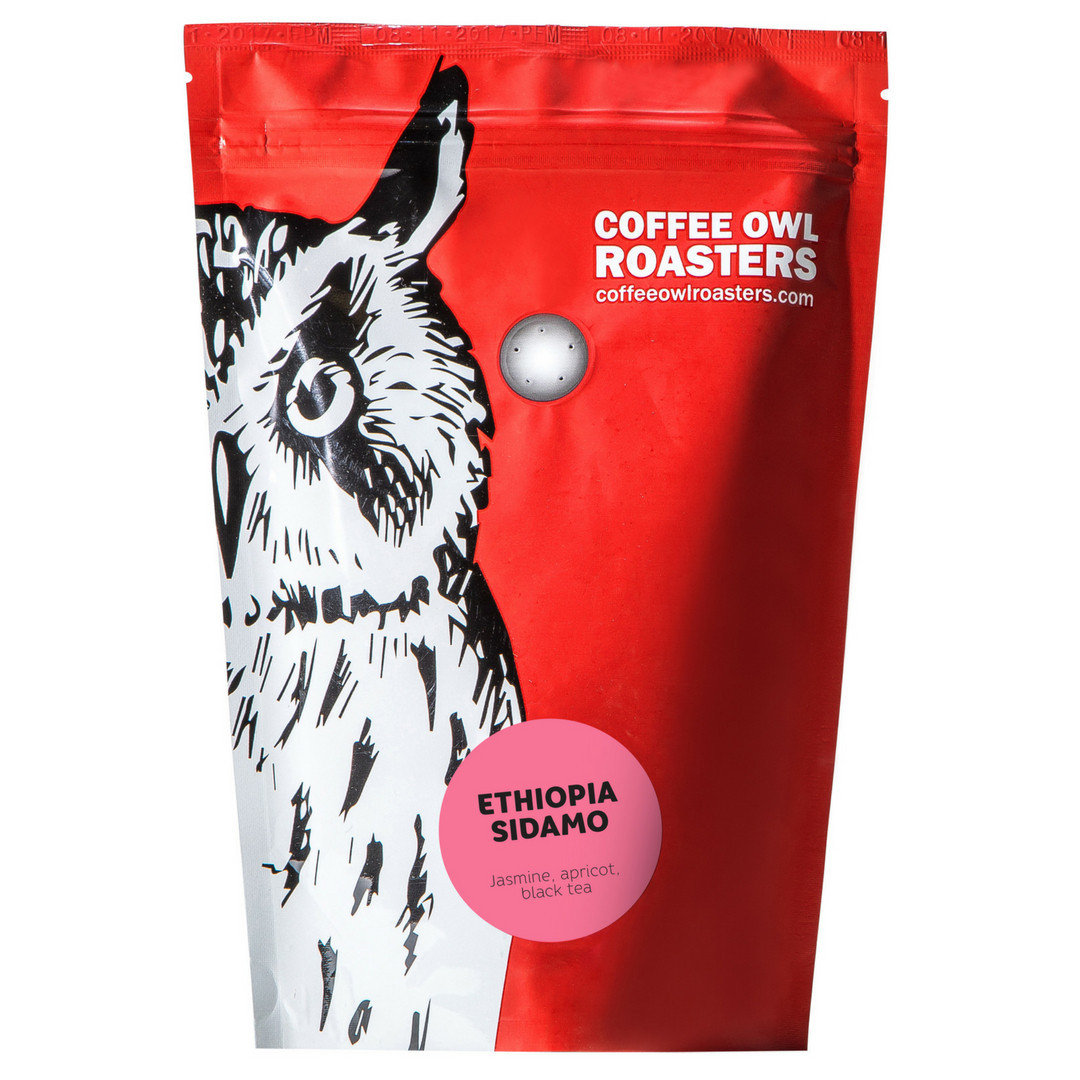 Ethiopia Sidamo, 100 арабика кофе в зернах Specialty Coffee OWL, упаковка 250 гр.
