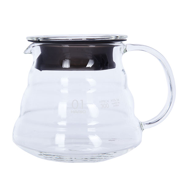 kettle HARIO XGS-36TB kitchen with glass handle