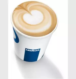 Стакан одноразовый бумажный для горячих напитковс Lavazza Coffee To Go