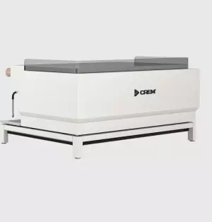 Кофемашина эспрессо рожковая Crem EX3 3GR Display TA белая, высокая группа, светлый дуб