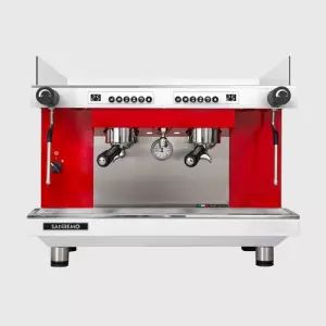 Рожковая кофемашина Sanremo Zoe Competition SED 2GR White Red красно-белая