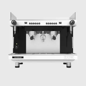 Рожковая кофемашина Sanremo Zoe Competition SED 2GR TALL White-Black черно-белая