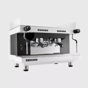 Рожковая кофемашина Sanremo Zoe SED 2GR White-black бело-черная