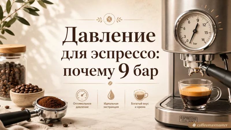 Давление для эспрессо: почему 9 бар