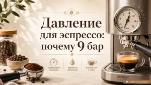 Давление для эспрессо: почему 9 бар