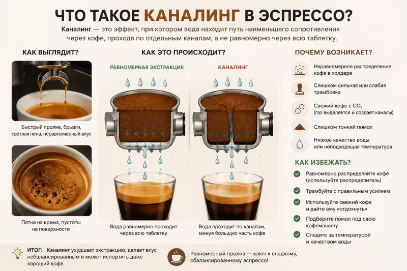 Что такое каналинг в эспрессо