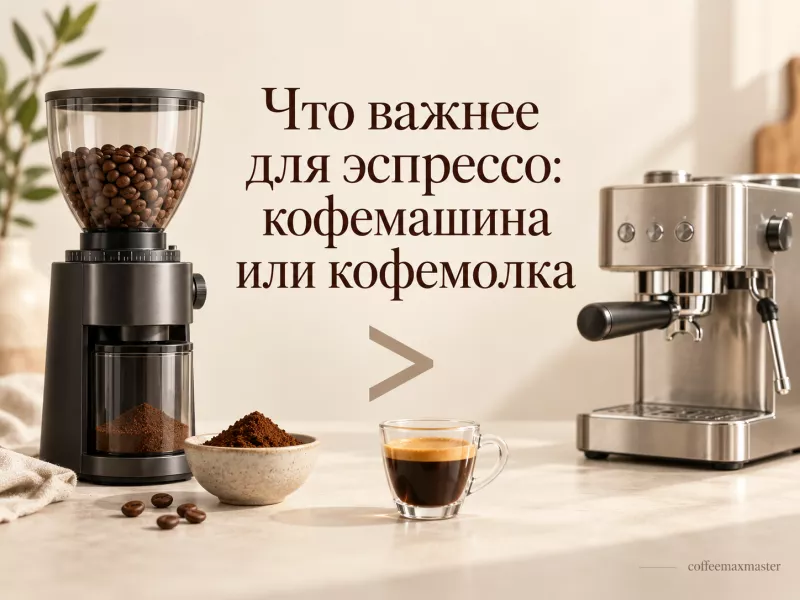 Что важнее для эспрессо: кофемашина или кофемолка