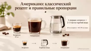 Американо: классический рецепт и правильные пропорции