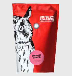 Ethiopia Sidamo, 100 арабика кофе в зернах Specialty Coffee OWL, упаковка 250 гр.
