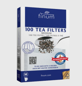 Фильтр пакеты для заваривания чая Finum Medium 130x100 мм