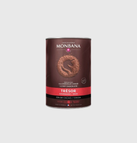 Какао горячий шоклад Monbana Tresor de Chocolat, 33 cocoa упак. банка 1000 г.
