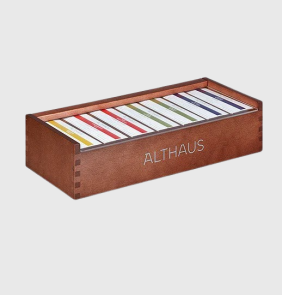Коробка Althaus Grand Pack из мореного ореха, для храниения и демонтрации чая