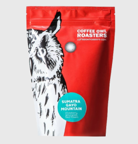 Sumatra Gayo Mountain, кофе OWL в зернах Specialty Coffee, упаковка 250 гр.